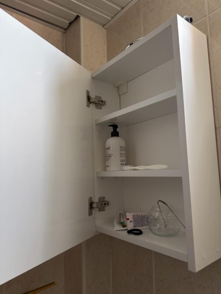 60 X 40 cm aynalı raflı banyo lavabo üstü dolabı - 2