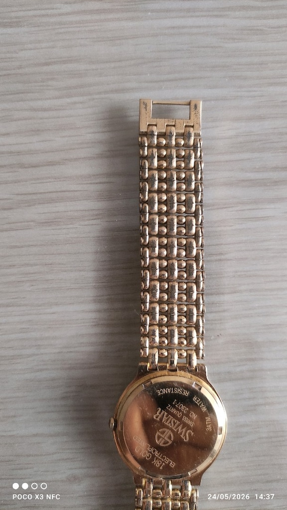 Swistar 18K Gold Kaplama Erkek Kol Saati - 6