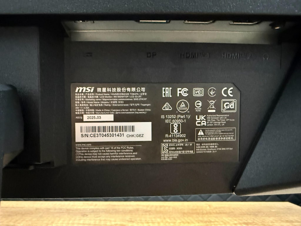 MSI MAG 274CXF 27" 0.5 ms Full HD Curved 280Hz Oyuncu Monitörü - 5