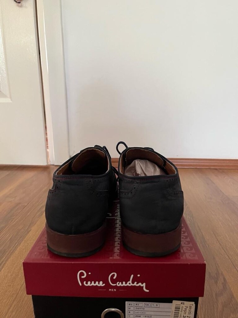 Erkek lacivert Brogue Klasik Ayakkabı - 6