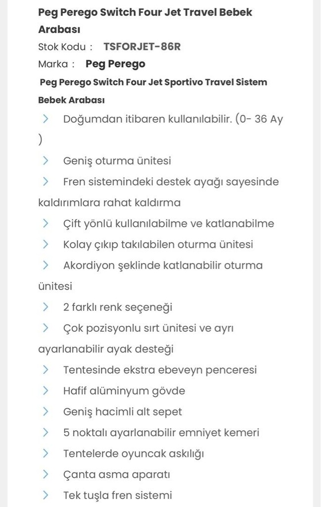 Peg Prego Bebek arabası - 18