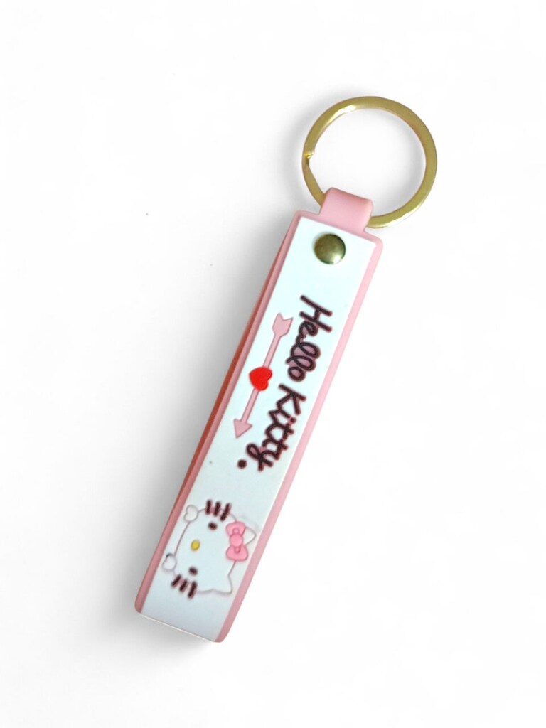 Pembe Hello Kitty Silikon Anahtarlık