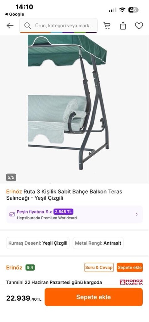 bahçe salıncağı - 4