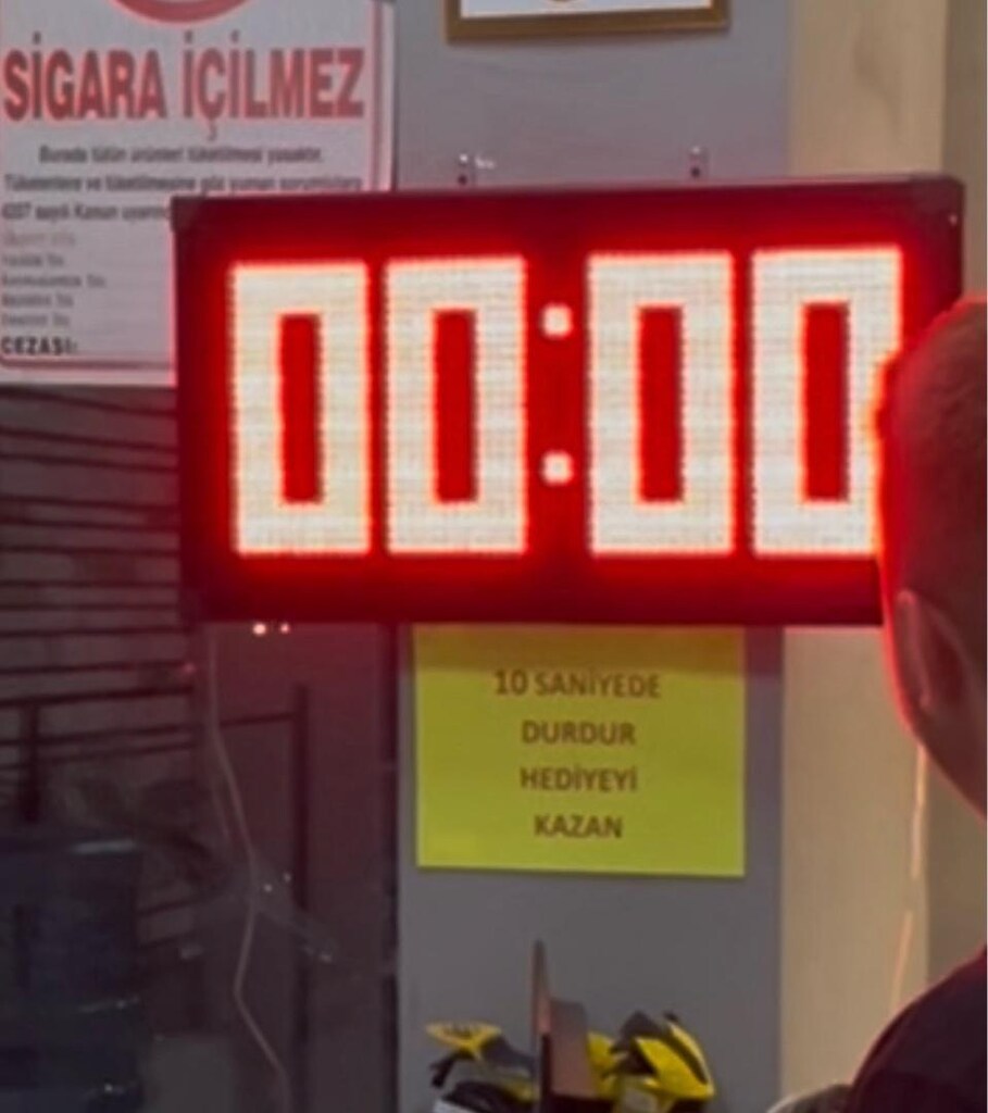35×65 cm Programlanabilir LED Tabela – 10 Sn Durdurma (Oyunlu) – Büyük - 2