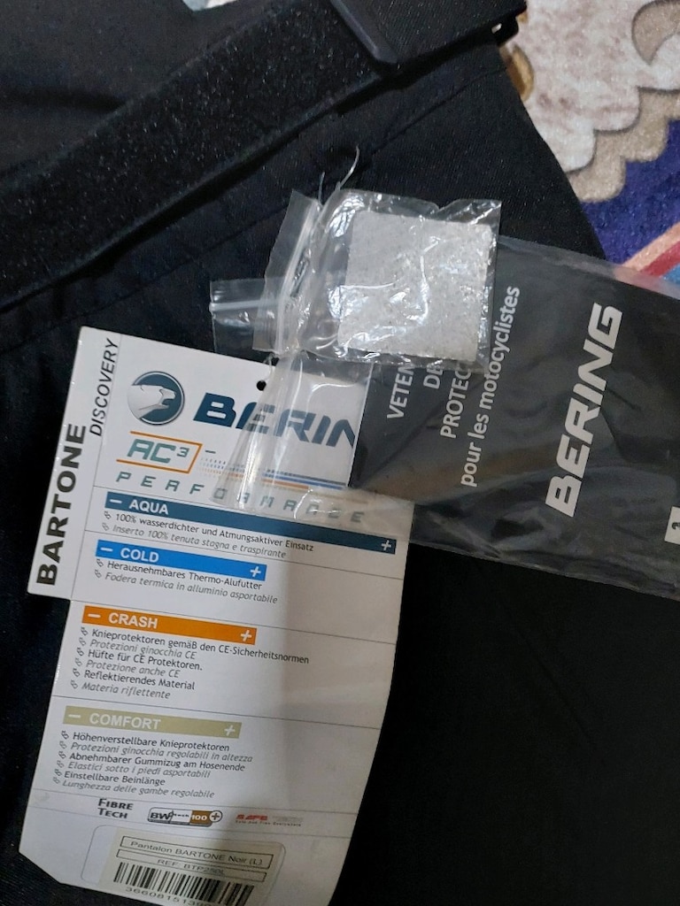 Sıfır Etiketli Orijinal Bering RC3 Performance Motosiklet Pantolonu - 3