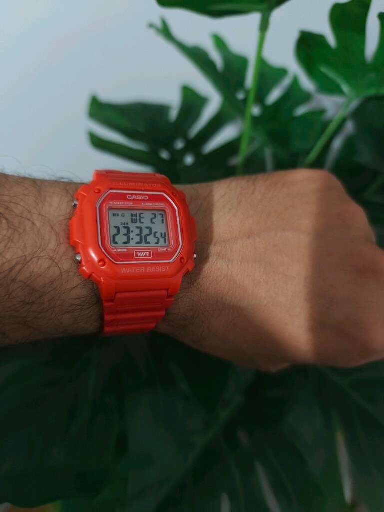 Orjinal Casio F-108WH Erkek Saat Nar Çiçeği - 11