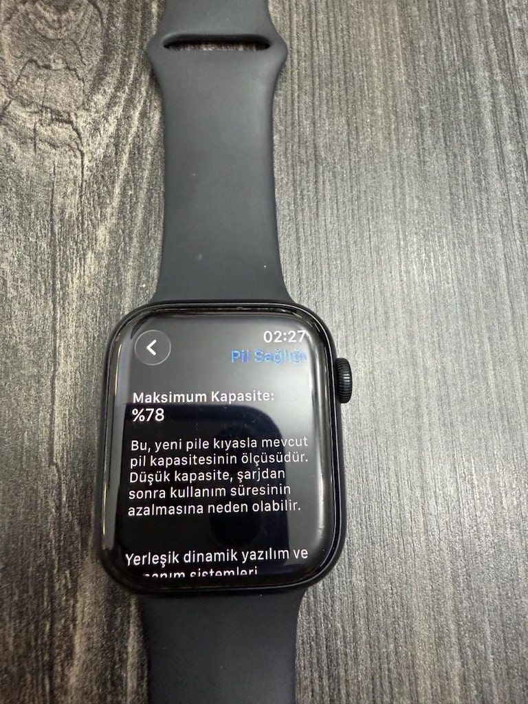 Apple Watch Series 7 GPS 45mm Midnight | Kutulu | Çok Temiz - 7