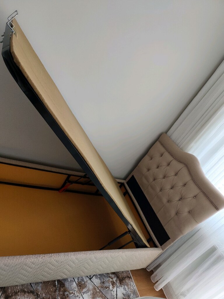 2 yıllık yatak takımı 90*90 ortopedik yatak+Baza - 4