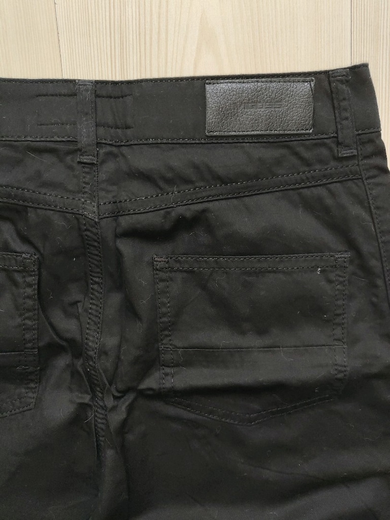 Siyah pamuklu baggy pantolon. - 3
