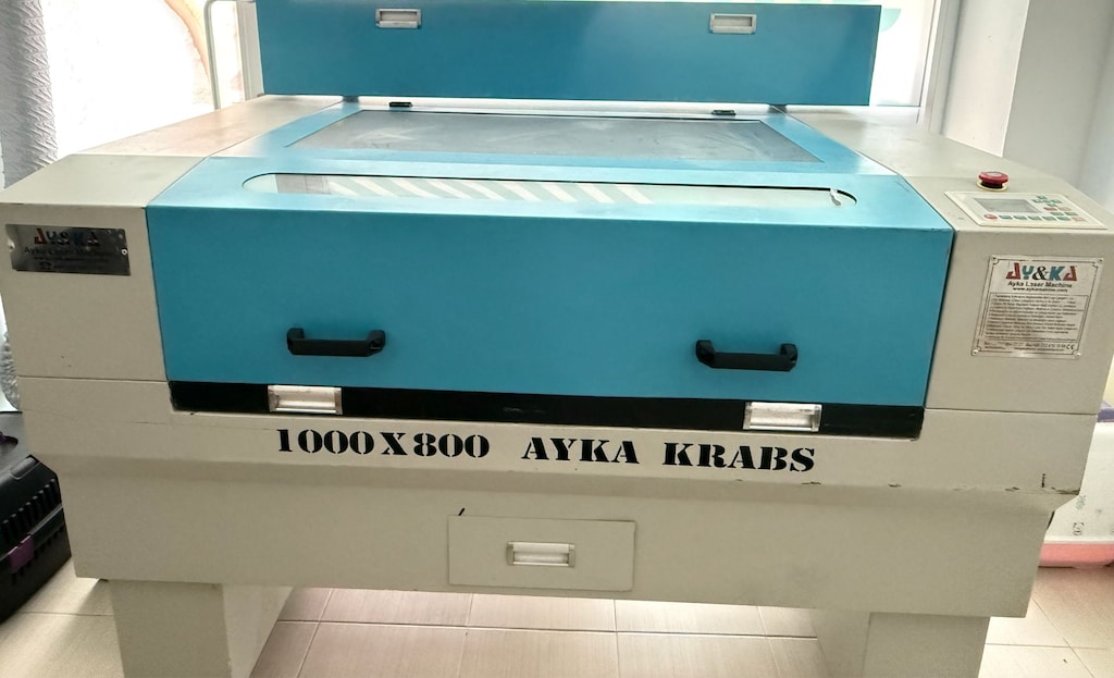 AYKA KRABS 100x80 CO2 Lazer Kesim Makinesi 120W Tüp Yeni - 7