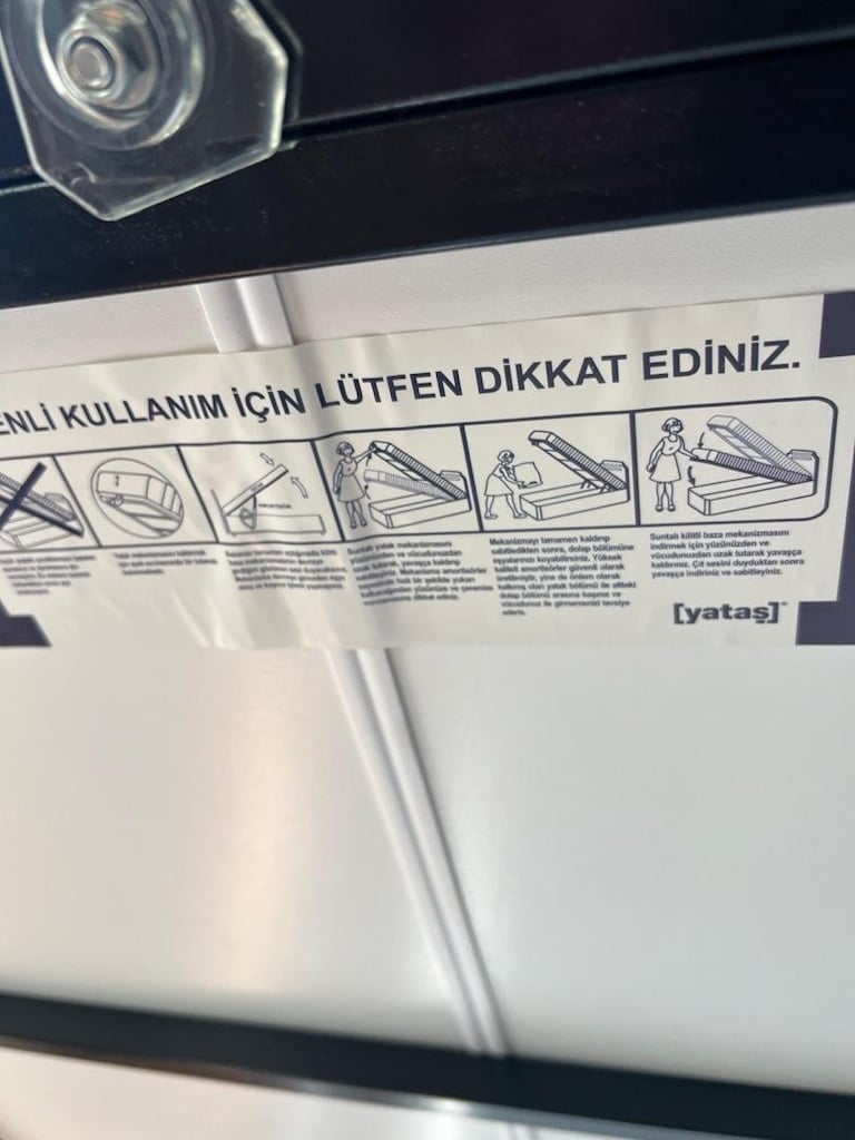 Enza Home Çift Kişilik Sandıklı Baza + Başlık + 2 Komodin - 4