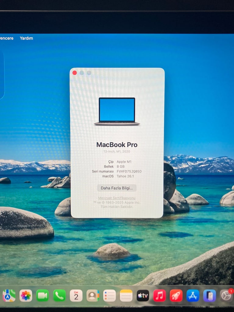 APPLE MACBOOK PRO M1 13'' 2020 SORUNSUZ A2338 - 3