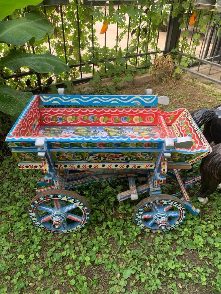 Dekoratif Çift Atlı At Arabası - 6
