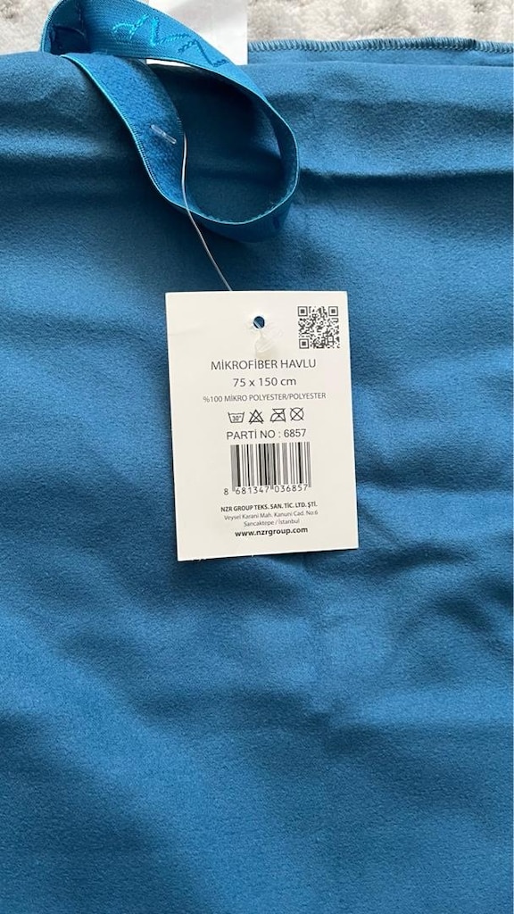 mikrofiber havlu sıfır 75*150
