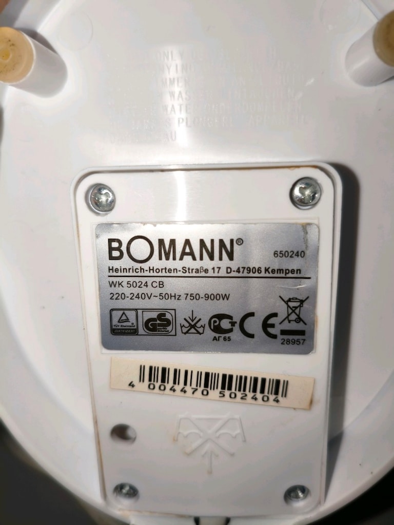 BOMANN MARKA KETTLE 900 W. 1.01 LT - 3