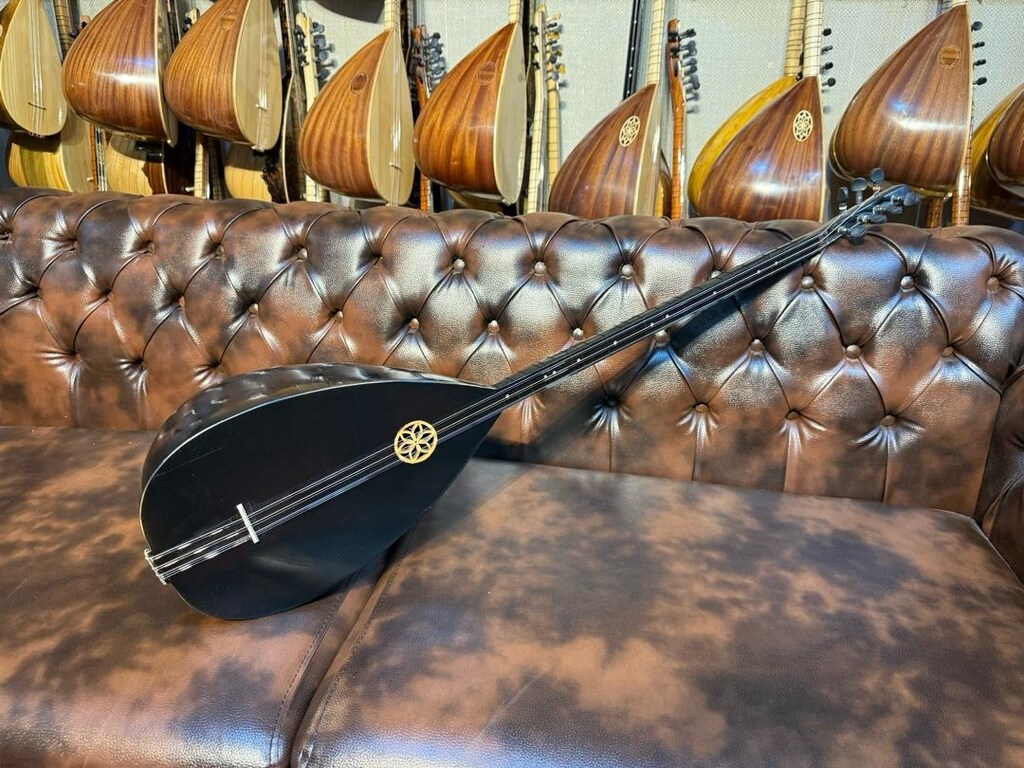 TAM PROFESYONEL 41 TEKNE SİYAH İNCİ UZUN SAP SAZ - 3