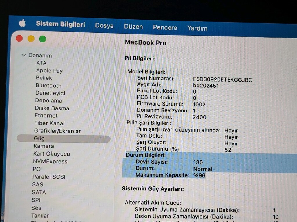 MacBook pro M2 PİL DEVRİ 130 TOUCBAR ÖZELLİĞİ VAR - 8