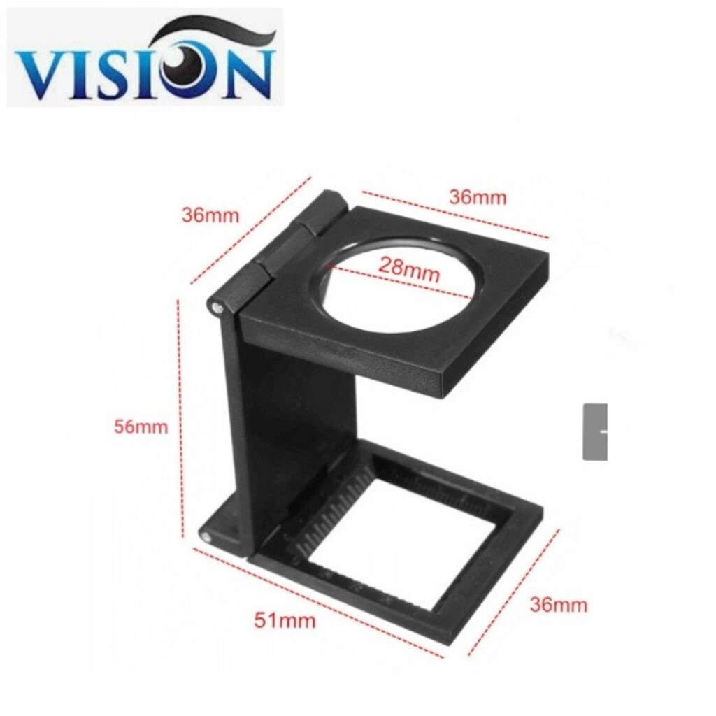 Vision Plastik Katlanabilir 10X-28mm Lup Masaüstü Büyüteç - 7