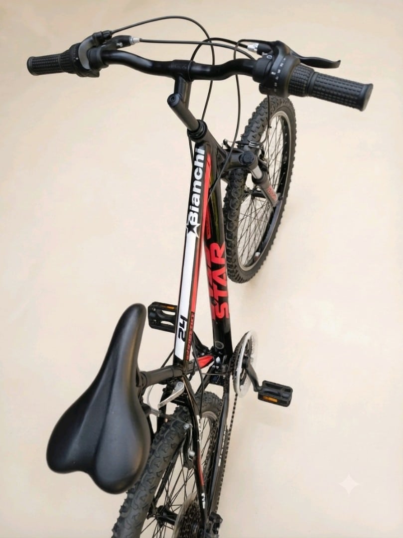 Teker 24. Shimano 21 hız. Amortisörlü. Yeni gibi İtalyan Bianchi. - 10