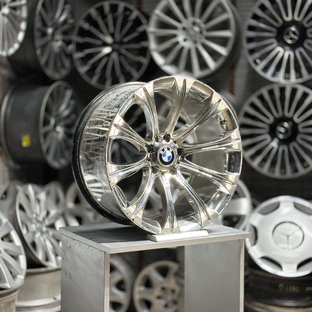 19 inç 5x120 E60 M5 Krom Jant Takımı 9-10 Offset 2. El - 2