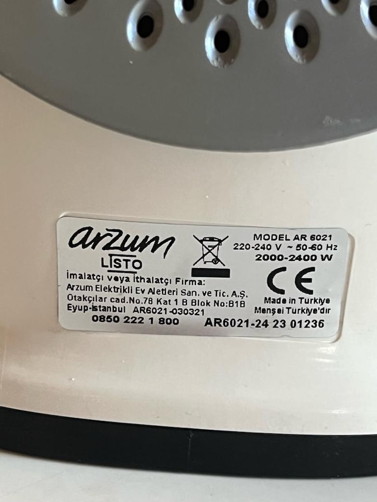 Arzum AR6021 Listo Buharlı Ütü 2400 W - 4