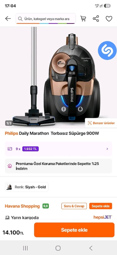 PHİLİPS MARATHON ÜLTİMATOM KUMANDALI ELEKTRİKLİ SÜPÜRGE TOZ TORBASIZ - 7