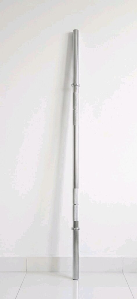 Decathlon Domyos 120 cm içi dolu krom Halter Barı, kompakt tasarımı - 2