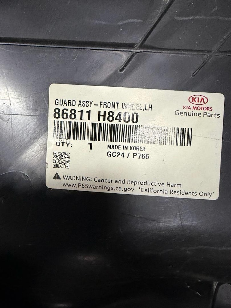 Kia stonic sol ön çamurluk davlumbazı sıfır orjinal 86811H8400 - 6