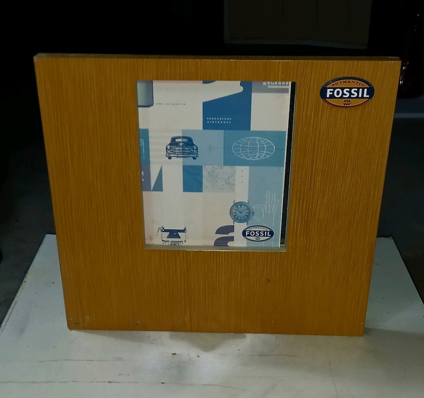 VİNTAGE FOSSIL AHŞAP PENCERE TİP PANO - 3
