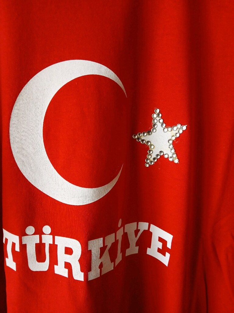 TÜRKIYE BASKILI TAŞLI TSHIRT XXL - 2