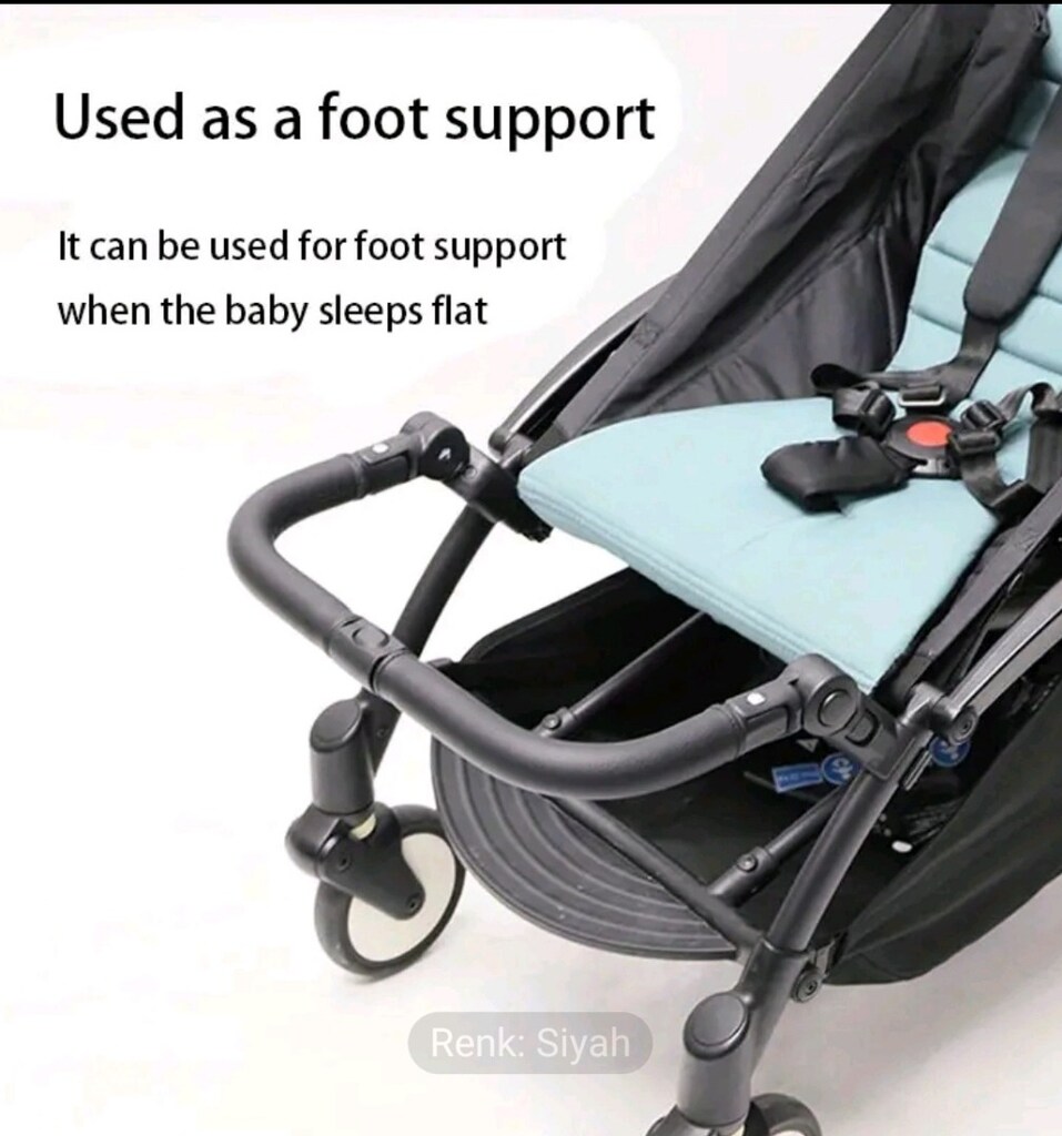 Bebek Arabası Kolu Koruyucu - Ergonomik Ayak Desteği Bebek Arabası Aks - 8