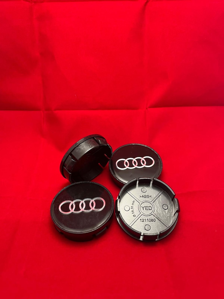 Jant Göbeği Audi 58/55 (55mm iç çap) 4l'ü Set Siyah - 2