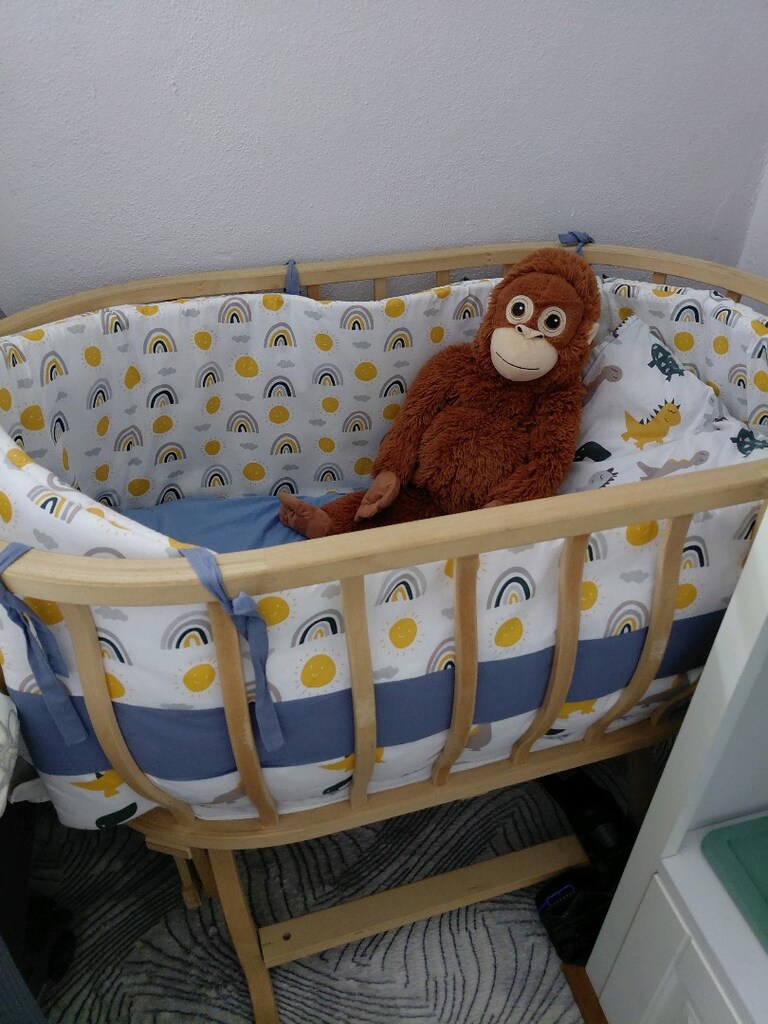 Pierre Cardin Arinna Sallanır Ahşap Bebek Beşiği - 2