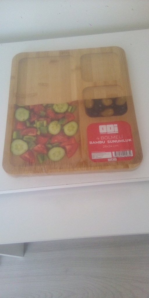 4 bölmeli bambu sunumluk - 3