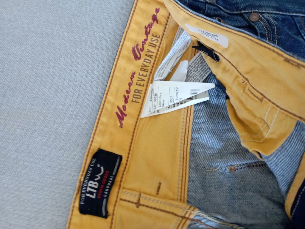 LTB Yırtık Detaylı Mavi Jean Pantolon 34/34 beden - 8