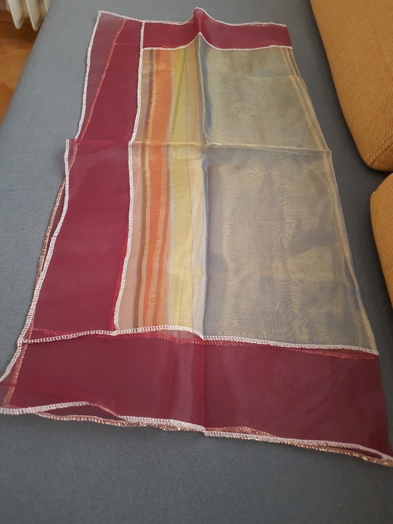 AKÇAY:SIFIR KARE ORGANİZE TÜL MASA ÖRTÜSÜ.EBAT:77*71 CM.RENK:GRİ BEYAZ - 3