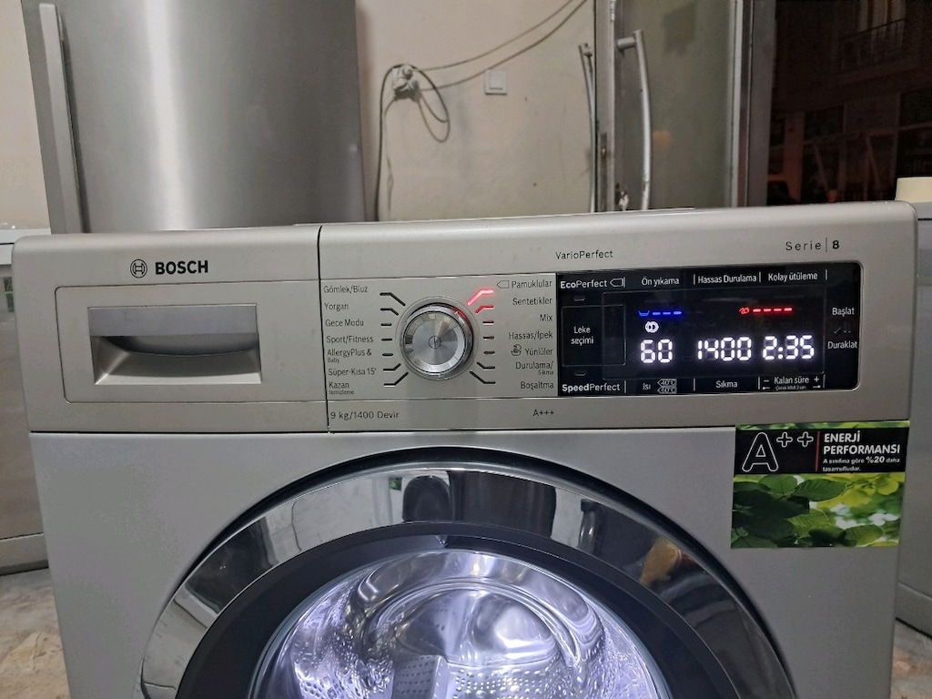 sıfır gibi bosch marka 9kloluk camaşır makinesi 9.500tl - 5