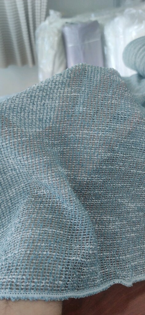 Aqua Mavi dökümlü tül - 4