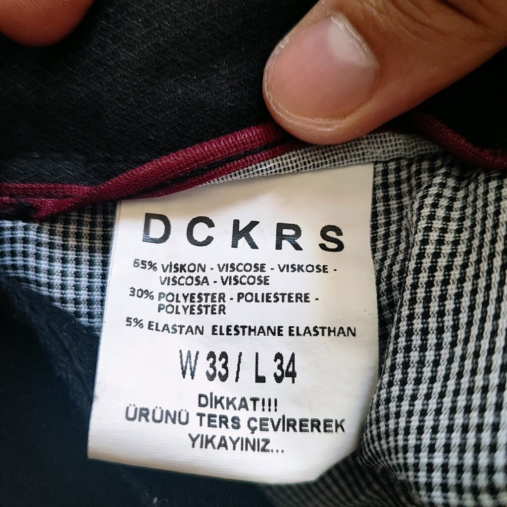 Dockers Siyah Esnek Kumaş Pantolon - W33 / L34 - 2