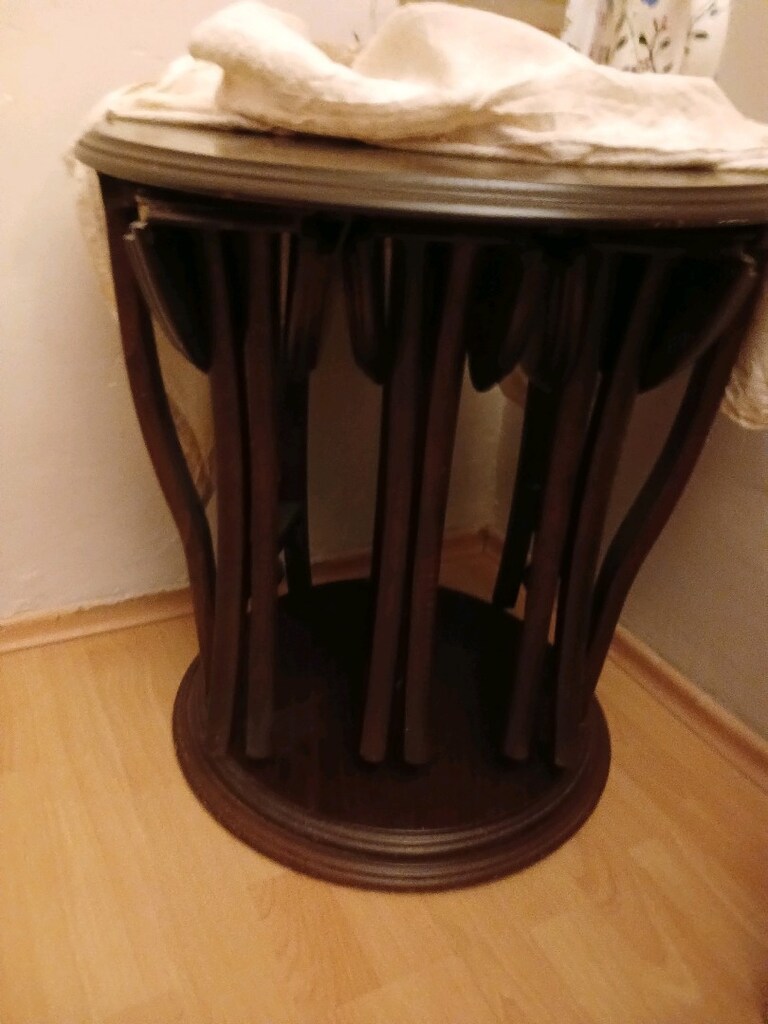 fiskos sehpa takimi koyu kahve - 2