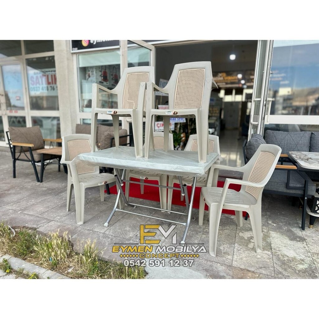 SIFIR PLASTİK KOLLU SANDALYE ve KATLANIR MASA - 2