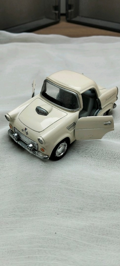 1955 Ford Thunderbird Metal Çek-Bırak Klasik Araba - 3