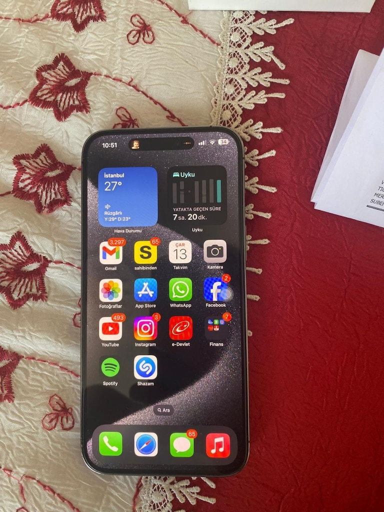 iPhone 14 Pro Max 512 GB Yurt içi 14 Ay Garantili Nokta Hatasız Pil 98 - 7