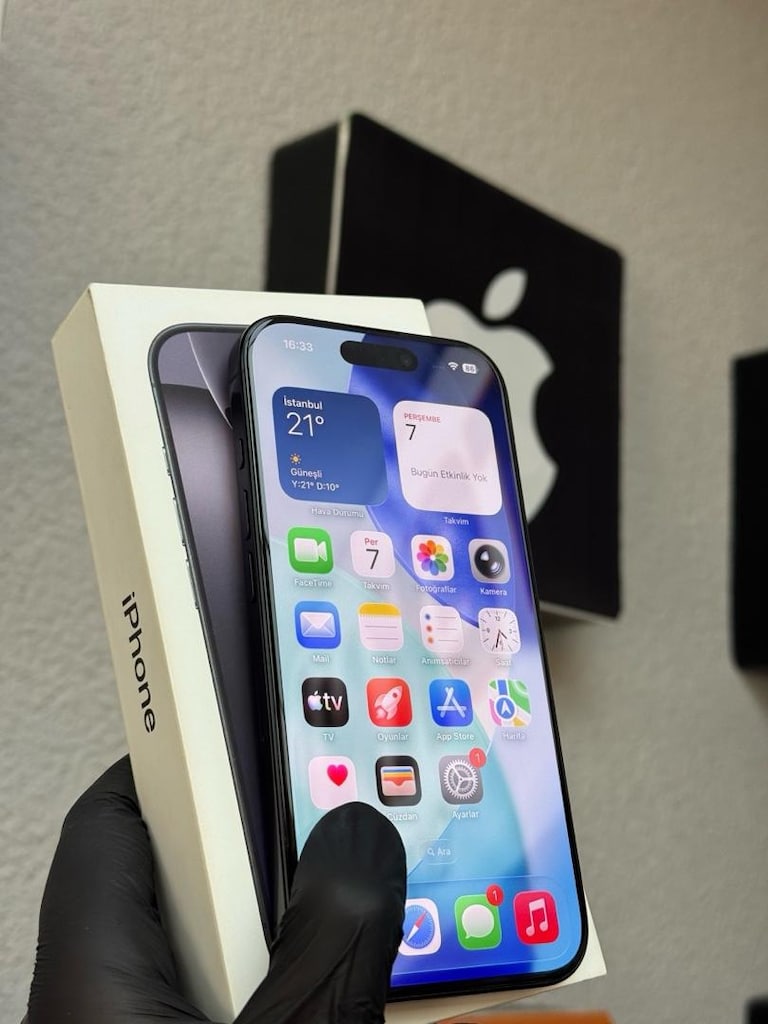 YD. İPHONE 16 PRO 128GB FULL ORJİNAL KOZMATİK TEMİZ - 7