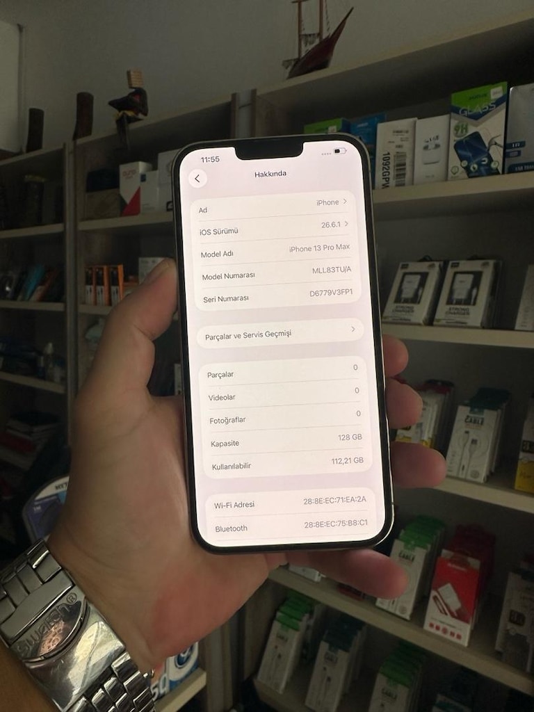 13 pro max 128 Gb değişen pil arka kamera orjinal temiz cihaz tr - 6