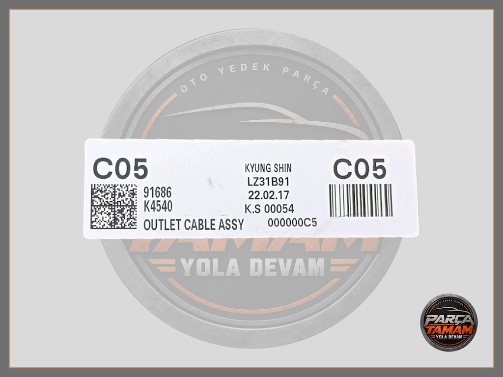 HYUNDAI IONIQ KONA ELEKTRİKLİ ŞARJ KABLOSU TAMİR KİTİ 91686K4540 - 5