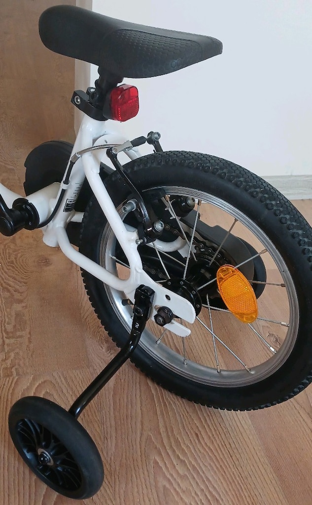 Btwin Discover 100 14 İnç Jant 3-5 Yaş Beyaz Çocuk Bisikleti YENİ GİBİ - 7