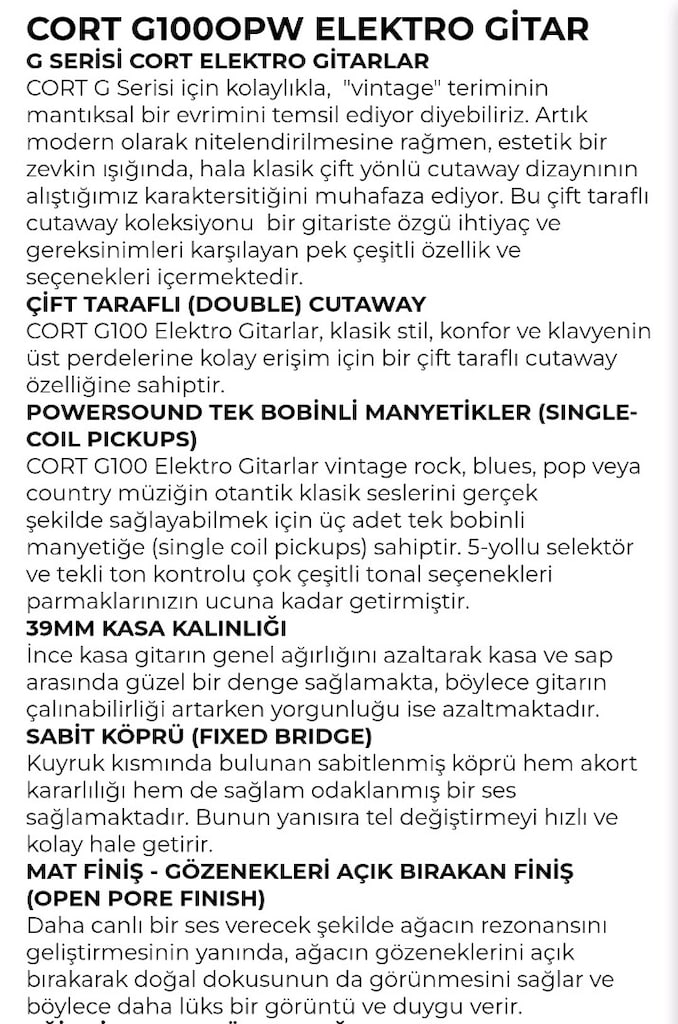 Cort Elektro gitar - 6