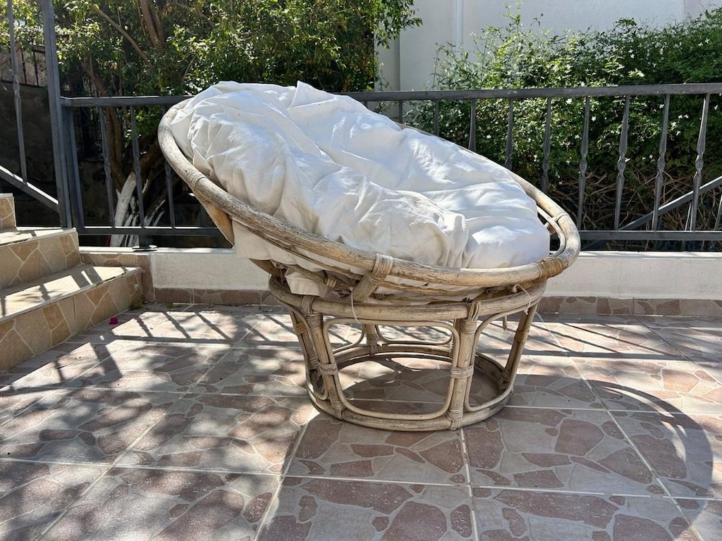 bambu rattan yuvarlak boho mudo chakra stili bahçe koltuk berjer - 18