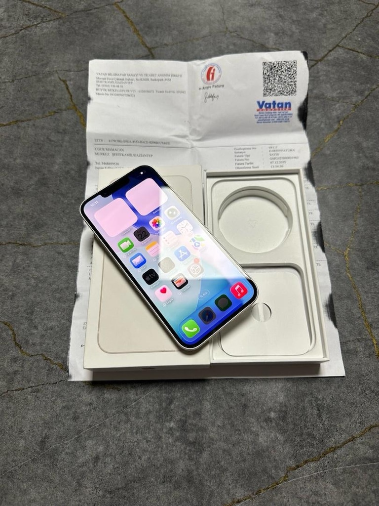 iPhone 13 yurtiçi kutulu faturalı 17 ay garantili pil 93 hatasız - 8